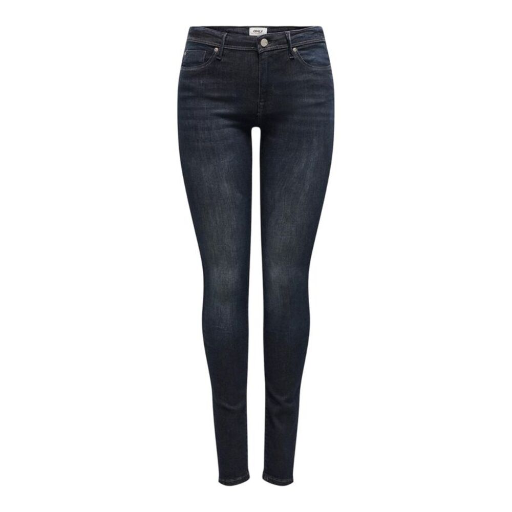 Only Womens/Ladies 5 Pockets Skinny Jeans / Black Denim